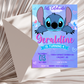 Customizable Stitch birthday invitation in Canva